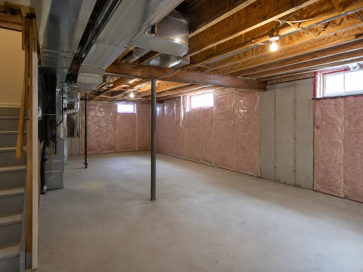 Basement before finishing