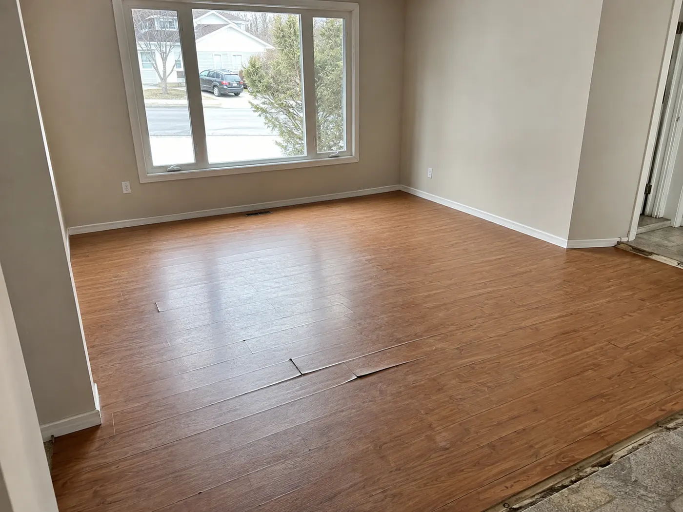 Floor before replacement